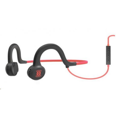 Casque serre-nuque + mic Rouge