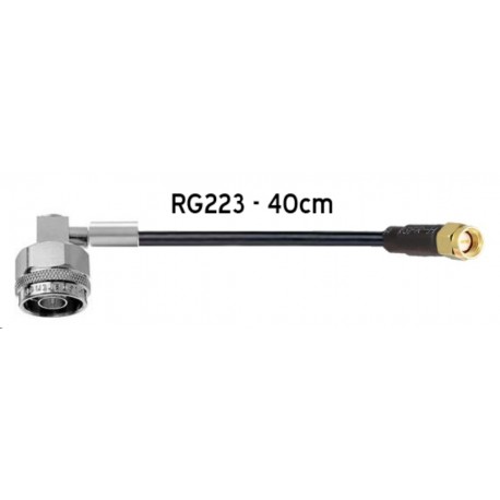 CORDON 40CM RG223 - NmC / SMA m