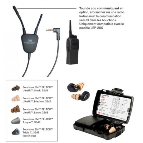 BOUCHONS TEP200 + ECOUTE COM
